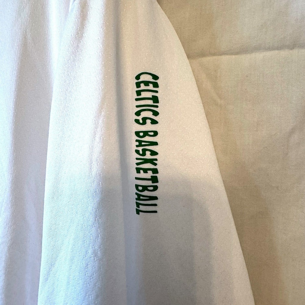 Two Hype NBALAB Boston‎ Celtics Shirt Large White Green Graphic Jersey Tee - Picture 4 of 7